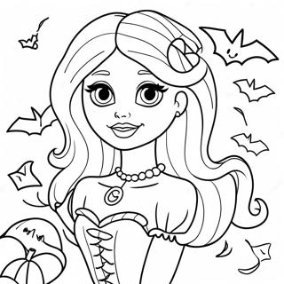 Pagina Para Colorear De Barbie De Halloween 28054-25474