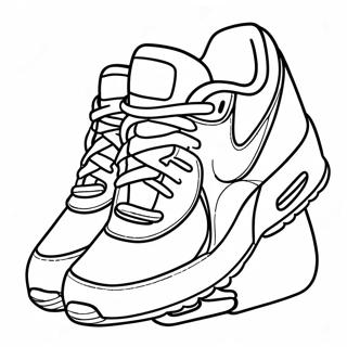 Pagina Para Colorear De Zapatos Air Max Coloridos 28105-25517