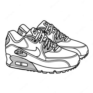 Pagina Para Colorear De Zapatos Air Max Coloridos 28105-25519