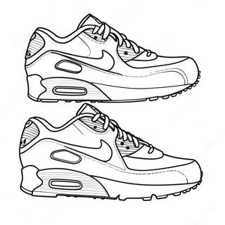 Pagina Para Colorear De Zapatos Air Max Coloridos 28105-25520