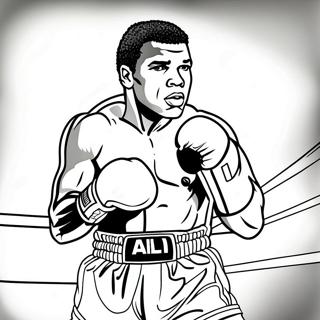 Pagina Para Colorear De Muhammad Ali En El Ring 28165-25568