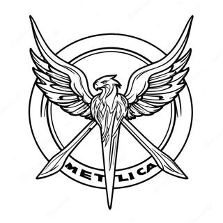 Pagina Para Colorear El Logo De Metallica 28184-25578