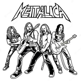 Pagina Para Colorear Los Miembros De La Banda Metallica 28185-25584