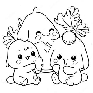 Pagina Para Colorear De Pompompurin Con Amigos 282-229