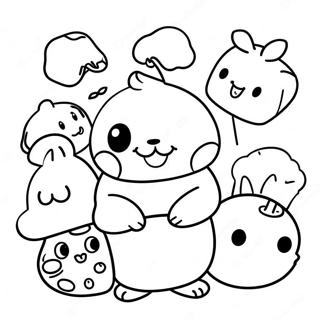 Pagina Para Colorear De Pompompurin Con Amigos 282-230