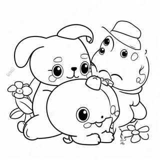 Pagina Para Colorear De Pompompurin Con Amigos 282-231