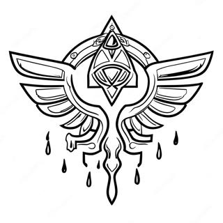 Pagina Para Colorear Del Logo De Zelda Lagrimas Del Reino 28315-25675