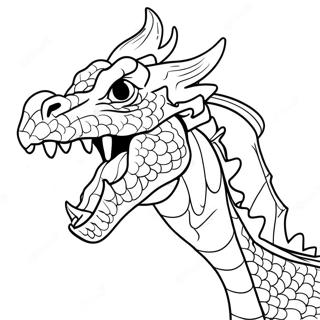 Pagina Para Colorear De Dragon Que Escupe Fuego 2838-2298