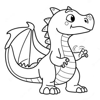 Pagina Para Colorear De Dragon Que Escupe Fuego 2838-2299