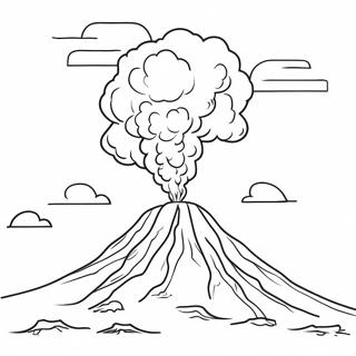 Pagina Para Colorear De Volcan En Erupcion 2839-2303