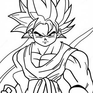 Pagina Para Colorear De Goku Super Saiyan 4 28405-25747