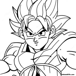 Goku Super Saiyan 4 En Accion Pagina Para Colorear 28406-25752