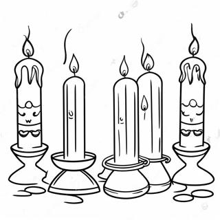 Pagina Para Colorear De Velas Coloridas De Kwanzaa 2849-2310