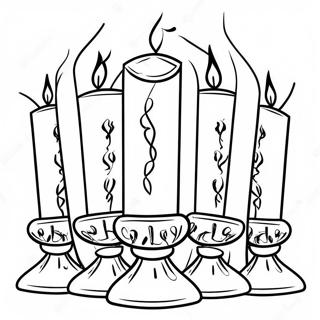 Pagina Para Colorear De Velas Coloridas De Kwanzaa 2849-2312