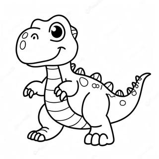 Pagina Para Colorear De T Rex Bebe Lindo 2869-2325