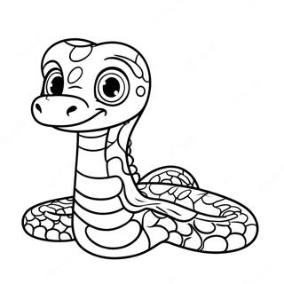 Pagina Para Colorear De Un Lindo Bebe Python 28737-26008