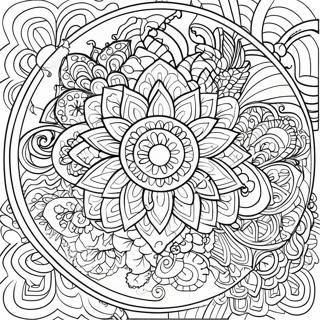 Pagina Para Colorear De Mandala De Mindfulness 28787-26045