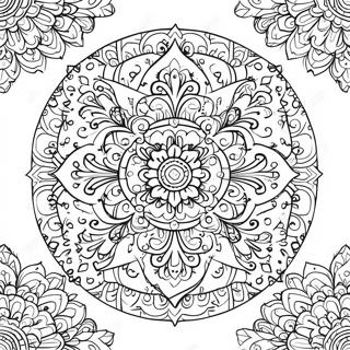 Pagina Para Colorear De Mandala De Mindfulness 28787-26046