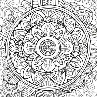 Pagina Para Colorear De Mandala De Mindfulness 28787-26047