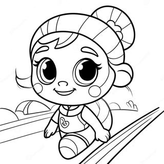 Pagina Para Colorear De Vanellope Von Schweetz En Carrera 2879-2334