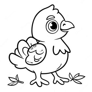 Pagina Para Colorear De Un Pavo Bebe 28806-26060