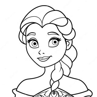 Elsa Halloween Páginas Para Colorear