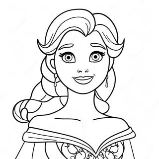 Pagina Para Colorear De Elsa En Halloween 28816-26067