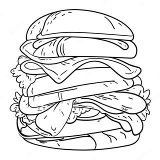 Pagina Para Colorear De Un Sandwich 28906-26138