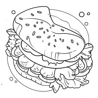 Pagina Para Colorear De Un Sandwich 28906-26139