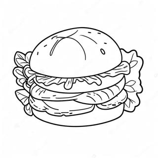 Pagina Para Colorear De Un Sandwich 28906-26140