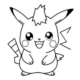 Pagina Para Colorear De Un Lindo Chibi Pikachu 28937-26166