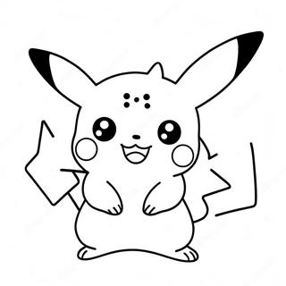 Pagina Para Colorear De Un Lindo Chibi Pikachu 28937-26168