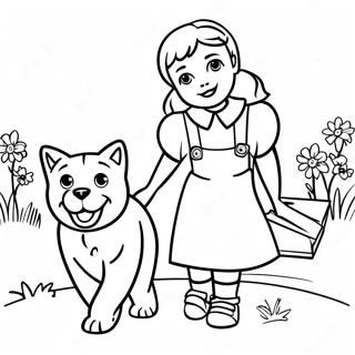 Pagina Para Colorear De La Aventura De Dorothy Y Toto 2899-2350