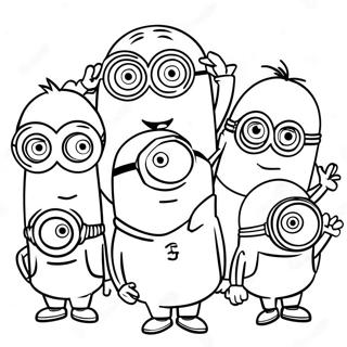 Pagina Para Colorear De Minions En Accion 29077-26278