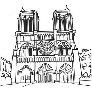 Notre Dame Páginas Para Colorear