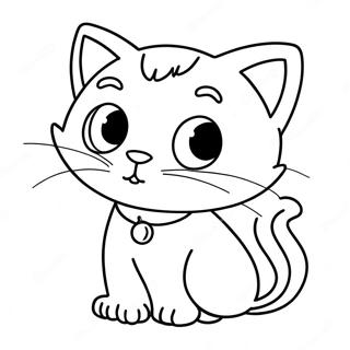 Pagina Para Colorear De Gato De Dibujos Animados 2918-2363