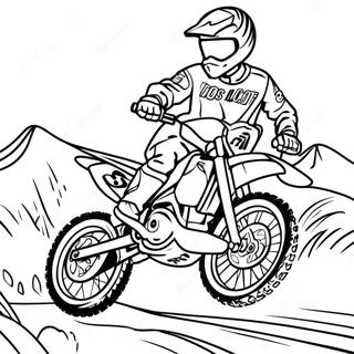 Pagina Para Colorear De Carreras De Motocross 291-234