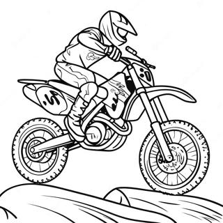 Pagina Para Colorear De Carreras De Motocross 291-235