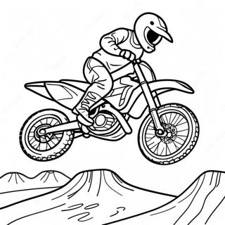 Pagina Para Colorear De Carreras De Motocross 291-236