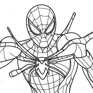 Pagina Para Colorear De Spider De Hierro 29206-26380