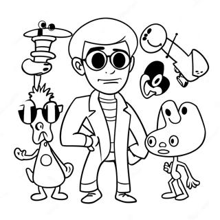 Pagina Para Colorear De Personajes De Laboratorio De Dexter 29237-26406