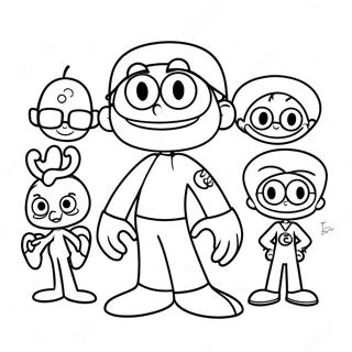 Pagina Para Colorear De Personajes De Laboratorio De Dexter 29237-26407