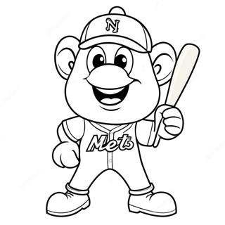 Pagina Para Colorear Del Mascota De Los New York Mets 29247-26416