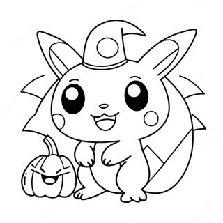 Pagina Para Colorear De Pokemon De Halloween Lindo 29266-26427