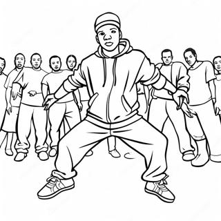 Pagina Para Colorear De Bailarin De Hip Hop Genial 2929-2374