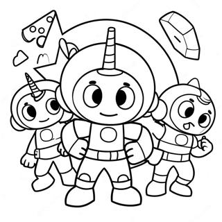 Pagina Para Colorear De Mighty Math Heroes Team Umizoomi 29348-26487