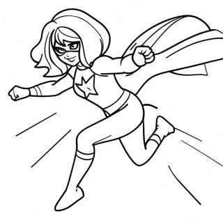 Pagina Para Colorear De Ms Marvel En Accion 29378-26511