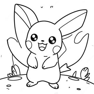 Pagina Para Colorear De Pikachu Encantador De Pokemon Go 29408-26535