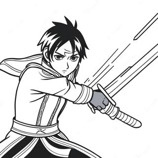 Pagina Para Colorear De Kirito En Batalla Epica 29428-26549