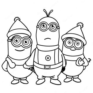 Pagina Para Colorear De Minions Navidad 29557-26652